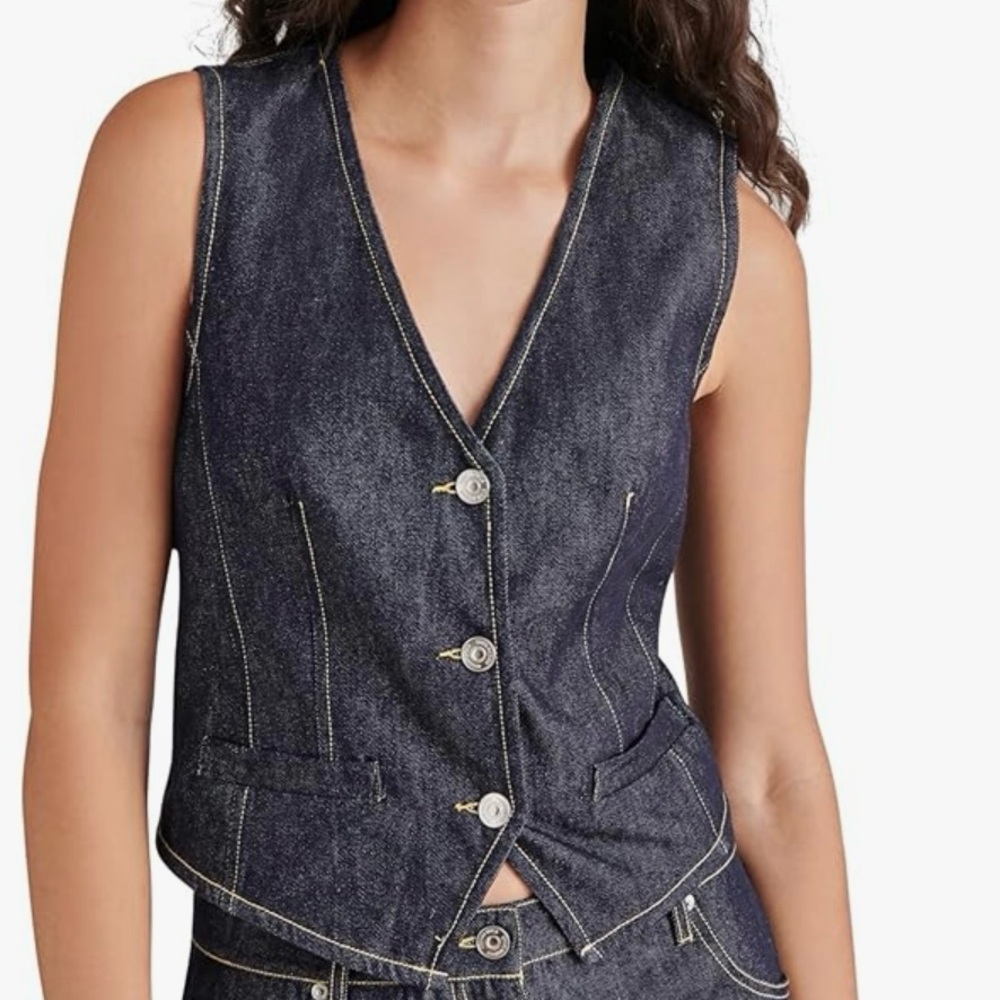 Stylish Women's Denim Vest